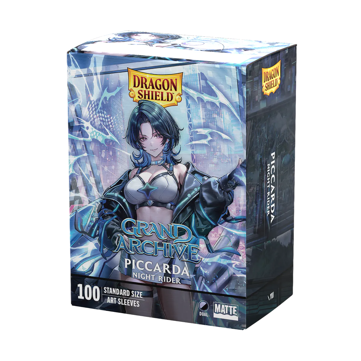 Dragon Shield | Piccarda, Night Rider Grand Archive | Matte Dual Art Sleeves Standard Size
