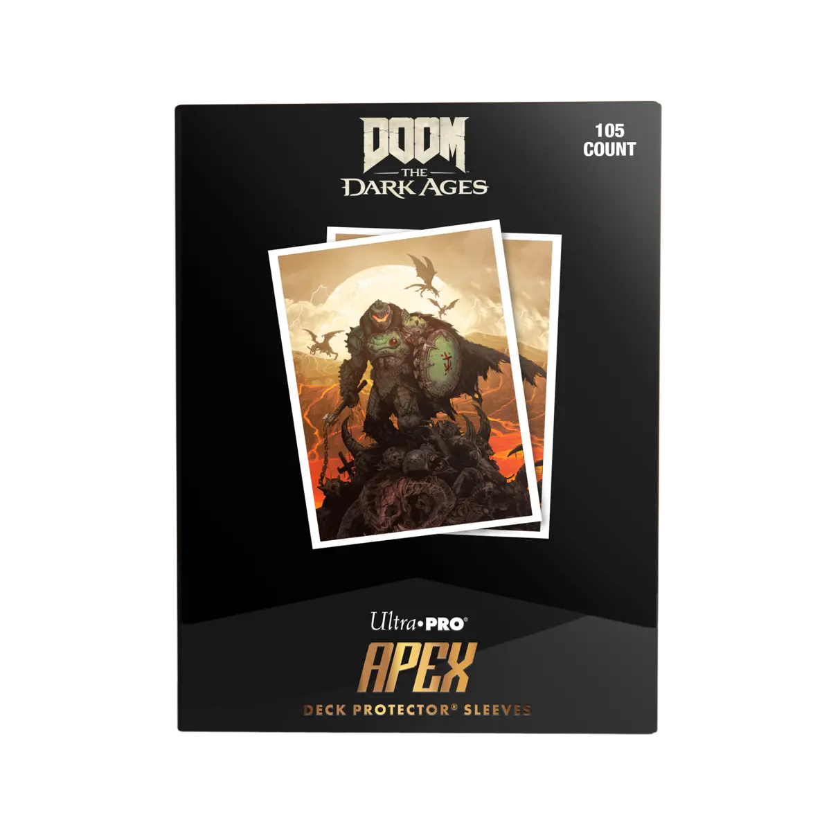 Ultra Pro - 105ct Apex Deck Protector Sleeves 2 for Bethesda - Doom