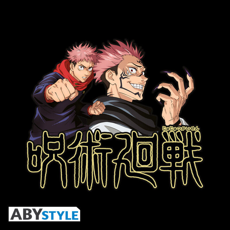 Jujutsu Kaisen | Tshirt unisex black | Itadori & Sukuna Extra Small