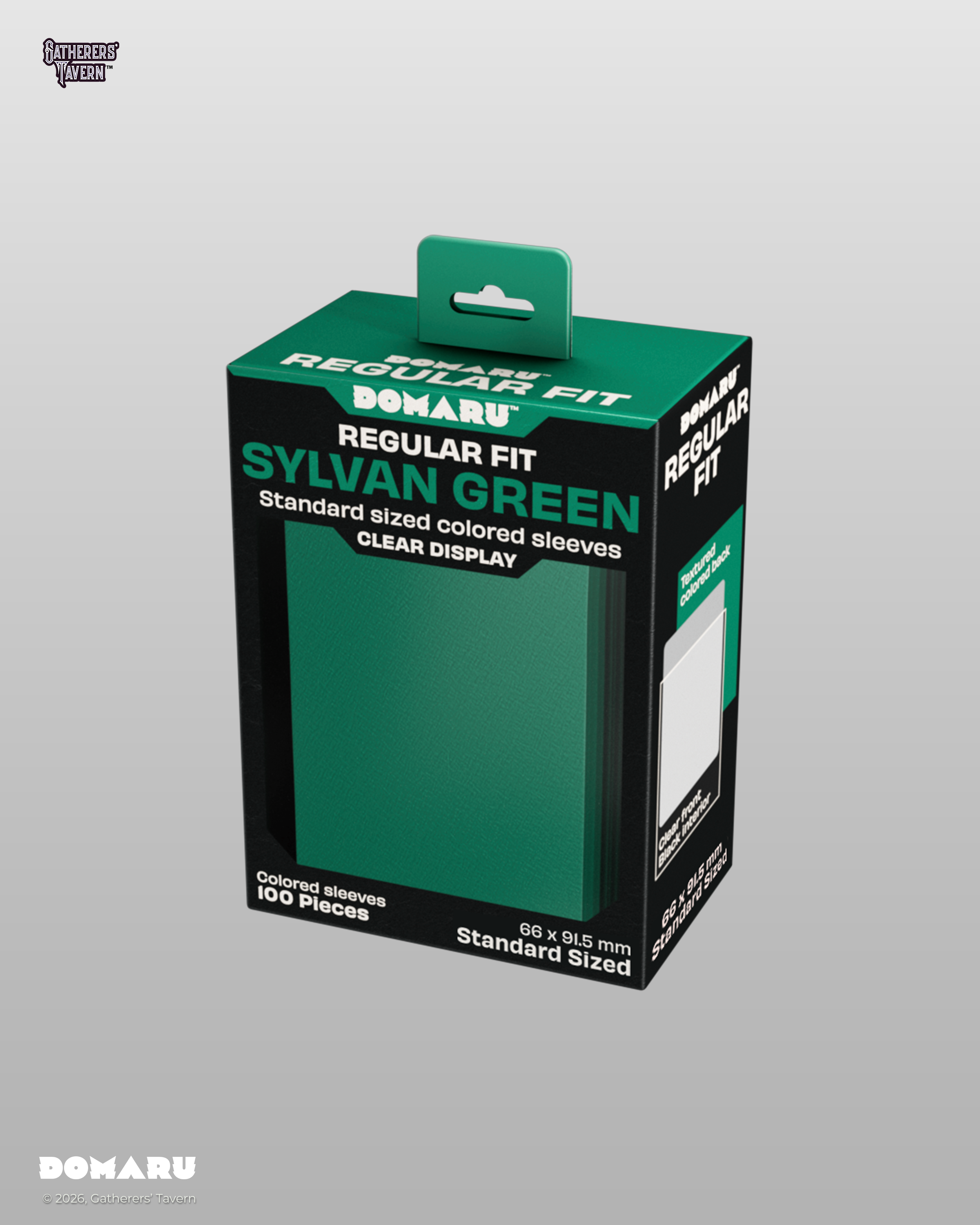 Gatherers' Tavern | Regular Fit Standard Sleeves Sylvan Green | Domaru (100 Sleeves)