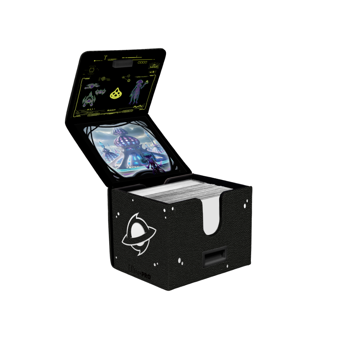 Ultra Pro - Edge of Eternities - Uthros, Titanic Godcore - Premium Alcove Edge Deck Box for Magic: The Gathering