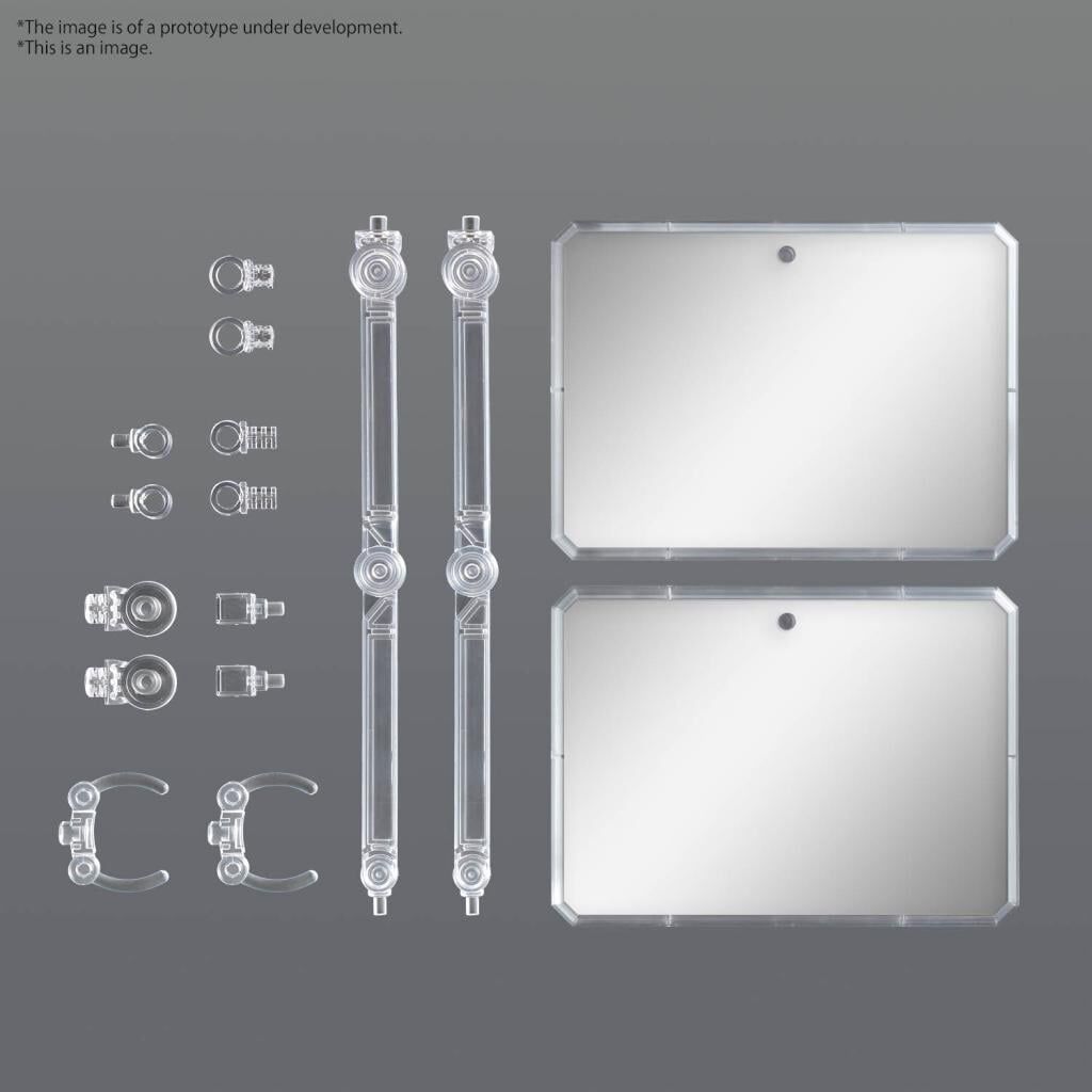 Bandai | Action Base 7 Clear Mirror Stickers Set | Zubehör für Gundam Modellbausätze