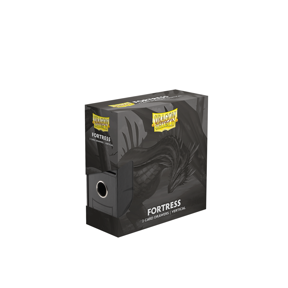 Dragon Shield | Fortress Card Drawer | Vertical 2 Black