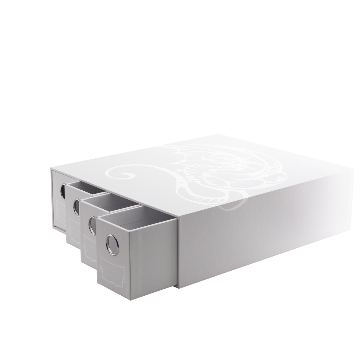 Dragon Shield | Fortress Card Drawer | Horizontal 4 White