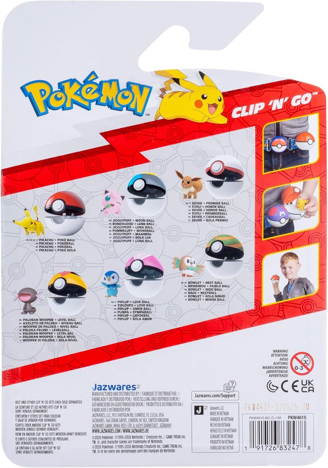 Pokémon | Evoli und Premierball | 5cm Clip 'N' Go