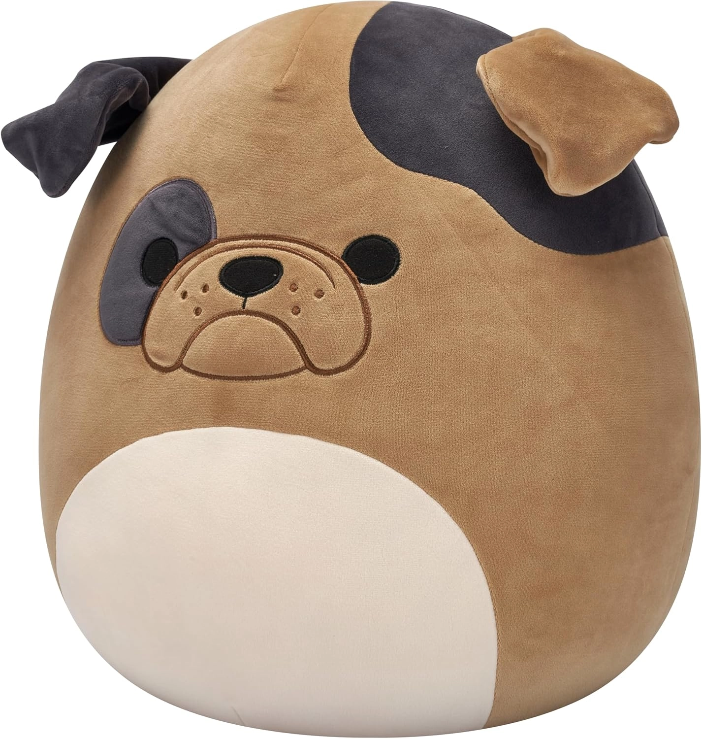 Jazwares | Squishmallows Loafer Brown Bulldog with Dark Brown Spots | 40cm Large Plush