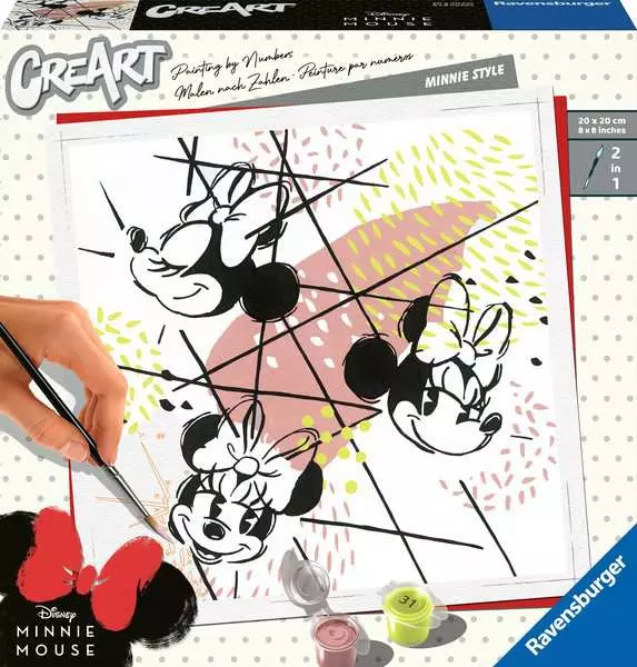 Ravensburger | Disney Minnie Style | Adults Trend Mahlen nach Zahlen CreArt