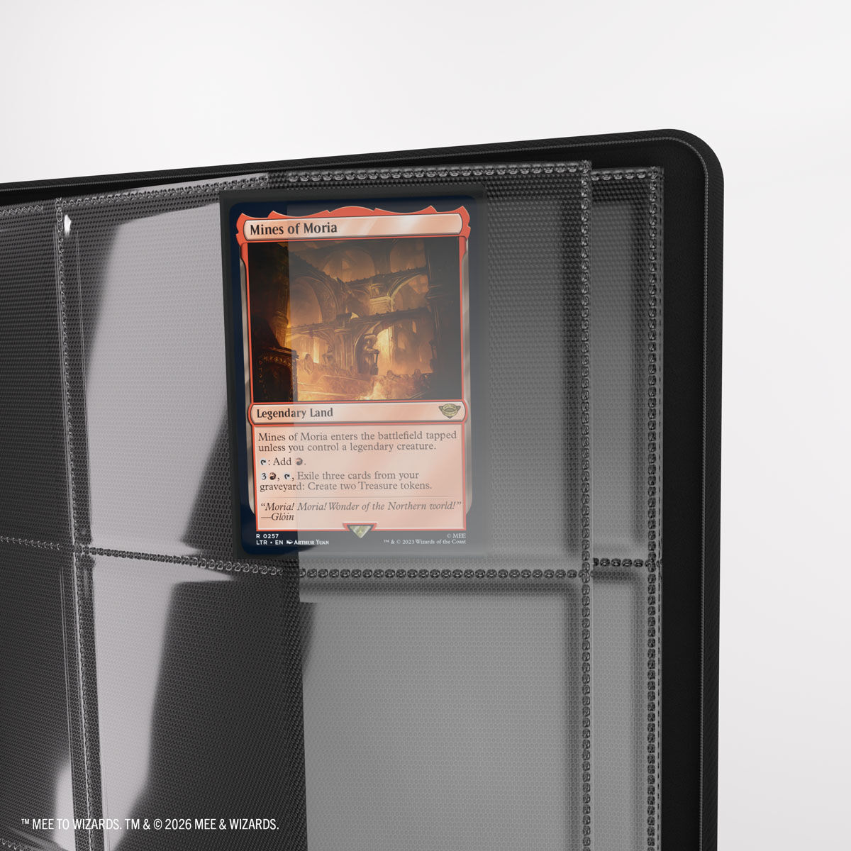 Gamegenic | MTG: The Hobbit - Smaug's Mox Amber |  Zip-Up Album 18-Pocket