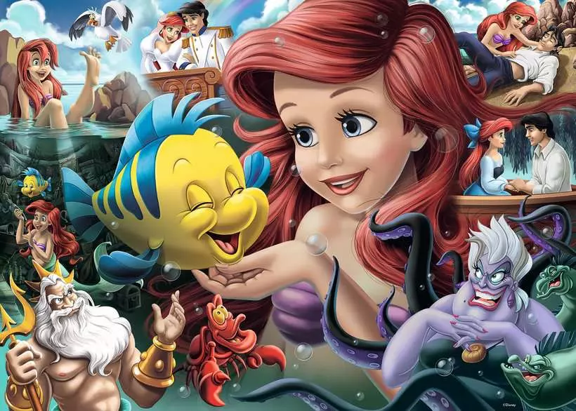 Ravensburger | Arielle, die Meerjungfrau | Disney Prinzessinnen 1000 Teile Puzzle