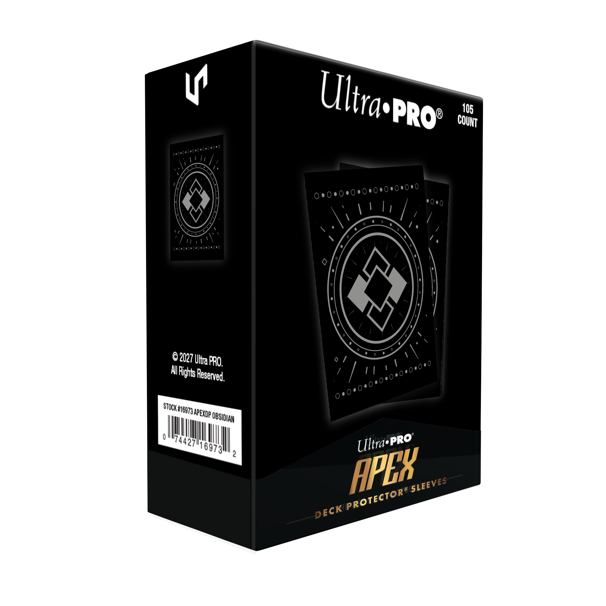 Ultra Pro | Obsidian | Apex Deck Protector Sleeves