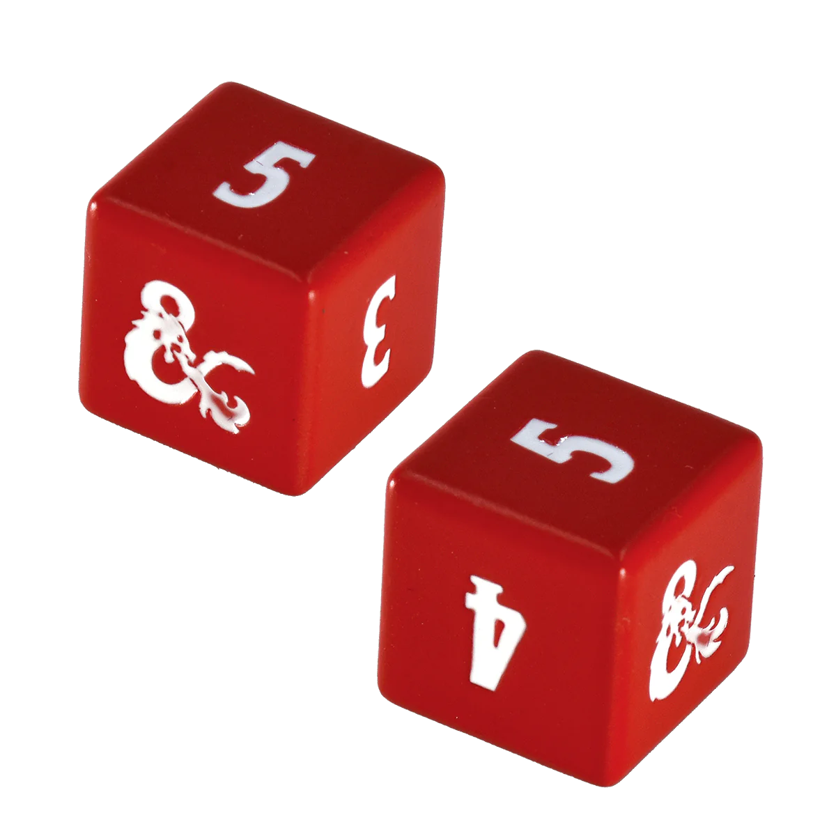 Ultra Pro | Heavy Metal Dice Set D6 Red and White | Dungeons & Dragons