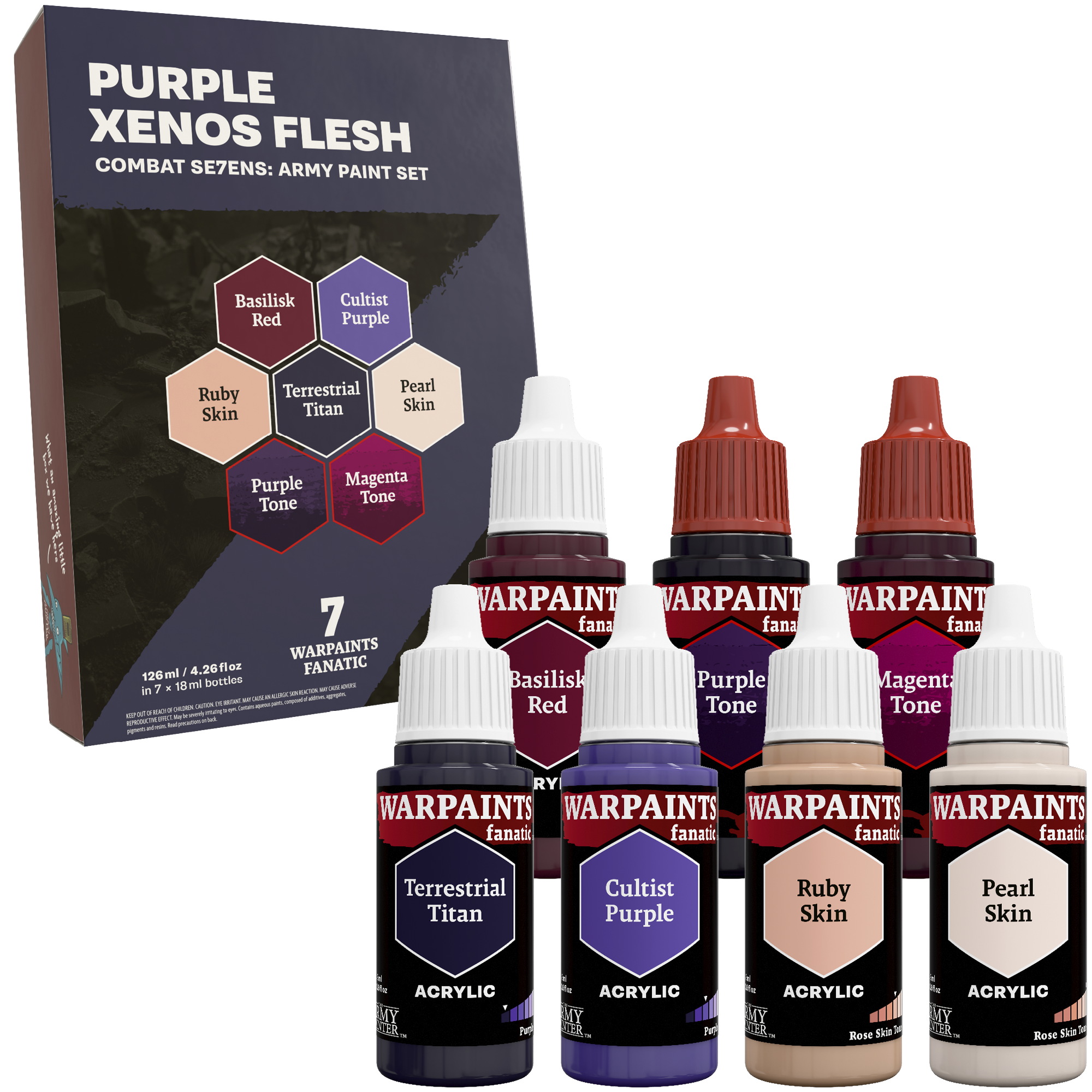 The Army Painter | Purple Xenos Flesh | Combat Se7ens: Army Paint Set