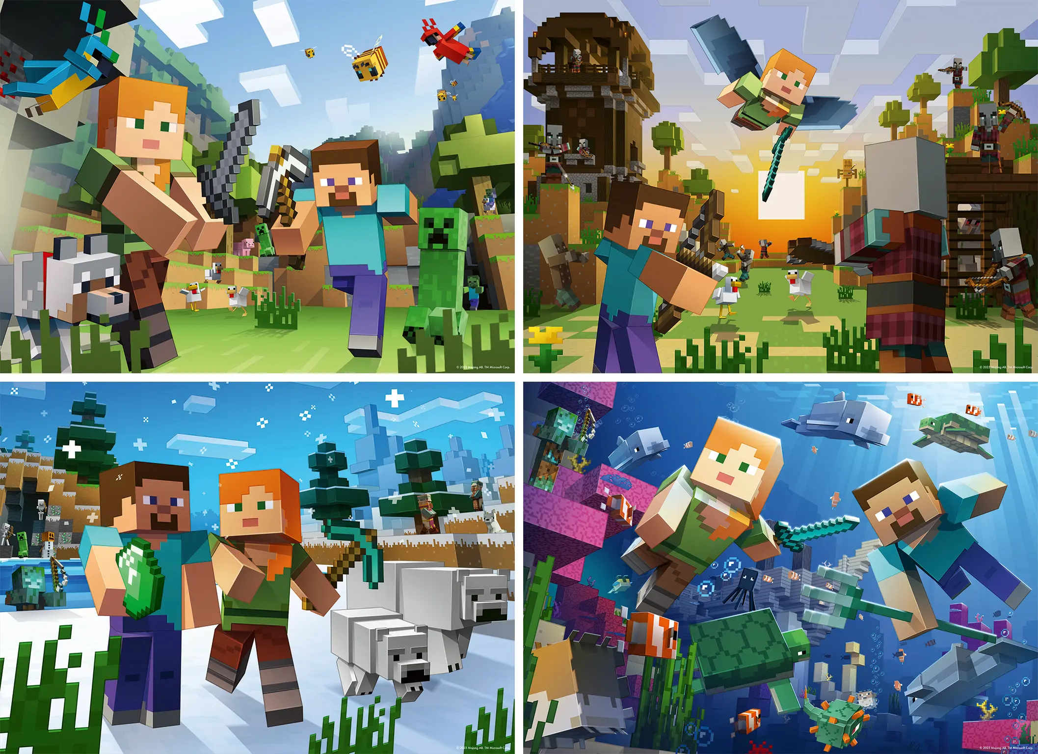 Ravensburger | Minecraft Bumper Puzzle Pack | Puzzle