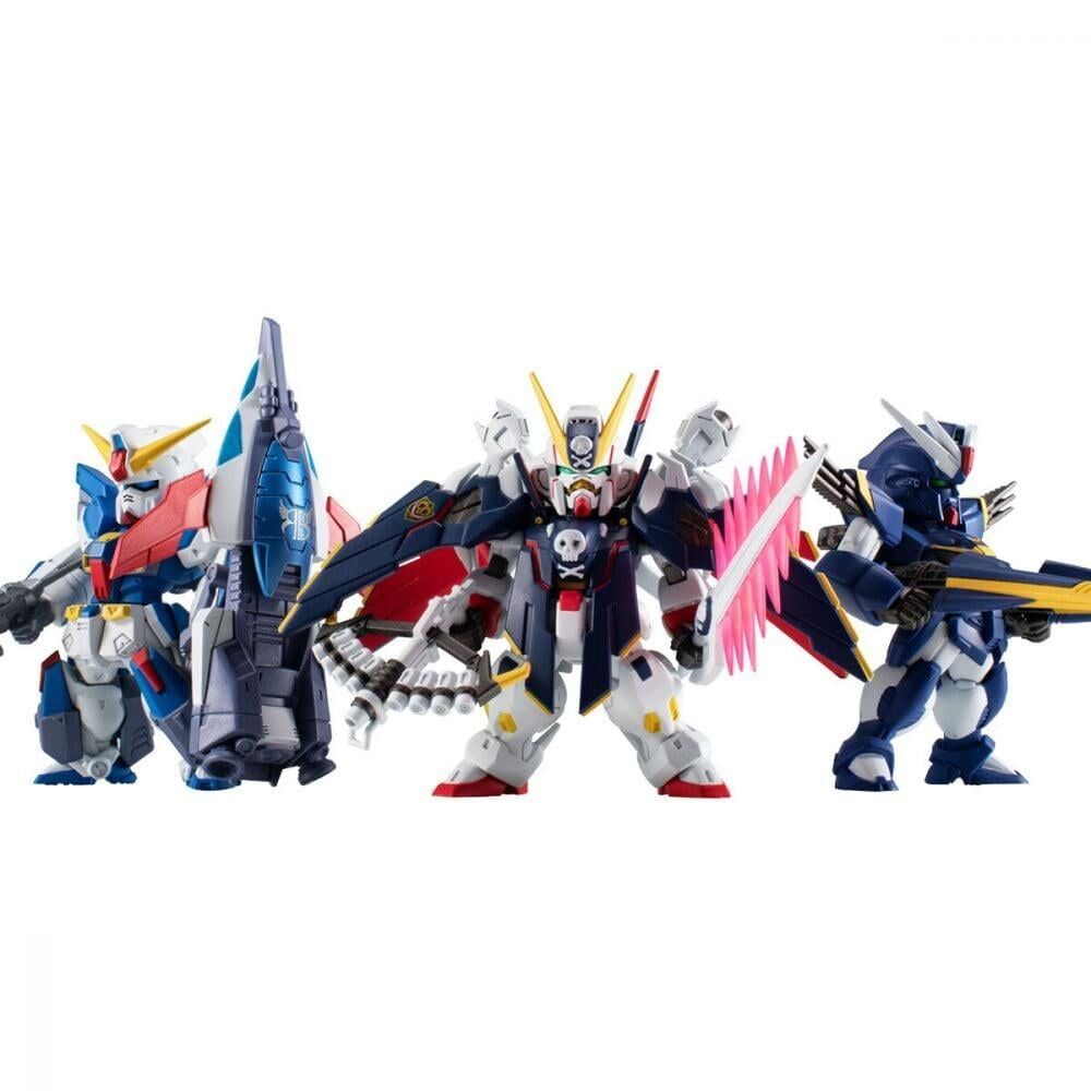 Bandai | Cross Bone Gundam Steel 7 B Team (6cm) Action Figure Set | FW Gundam Convergence Core