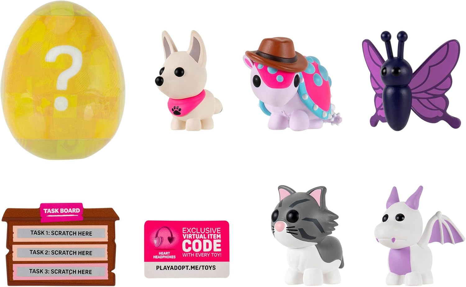 Jazwares | Adopt Me 6 Figure Pack (Pets Multipack) | Cuddle Crew W5