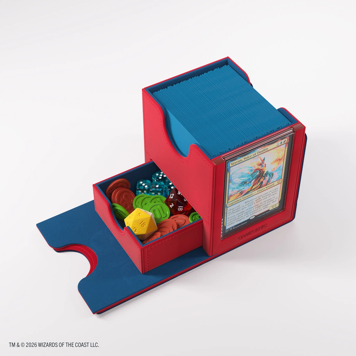 Gamegenic | Secrets of Strixhaven - Rot/Blau | Deckbox Sidekick Plus100+ XL