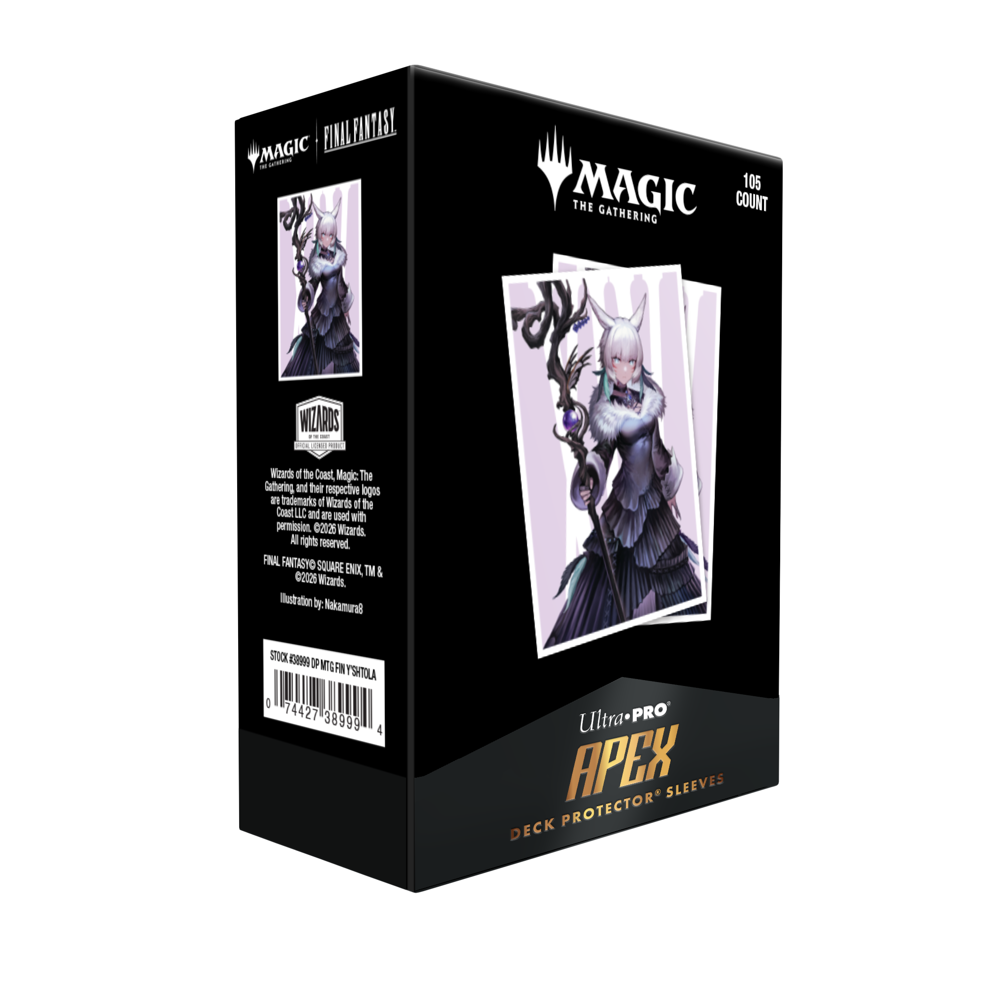 Ultra Pro | MTG - FINAL FANTASY - Y'shtola, Night's Blessed | 105pcs APEX DECK PROTECTOR Sleeves