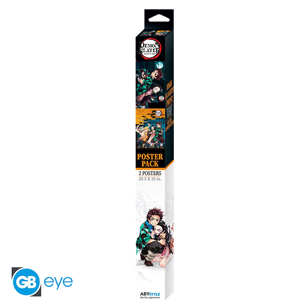 Demon Slayer | Chibi Set 2 Poster (52 x 38cm) Group & Duo | Poster