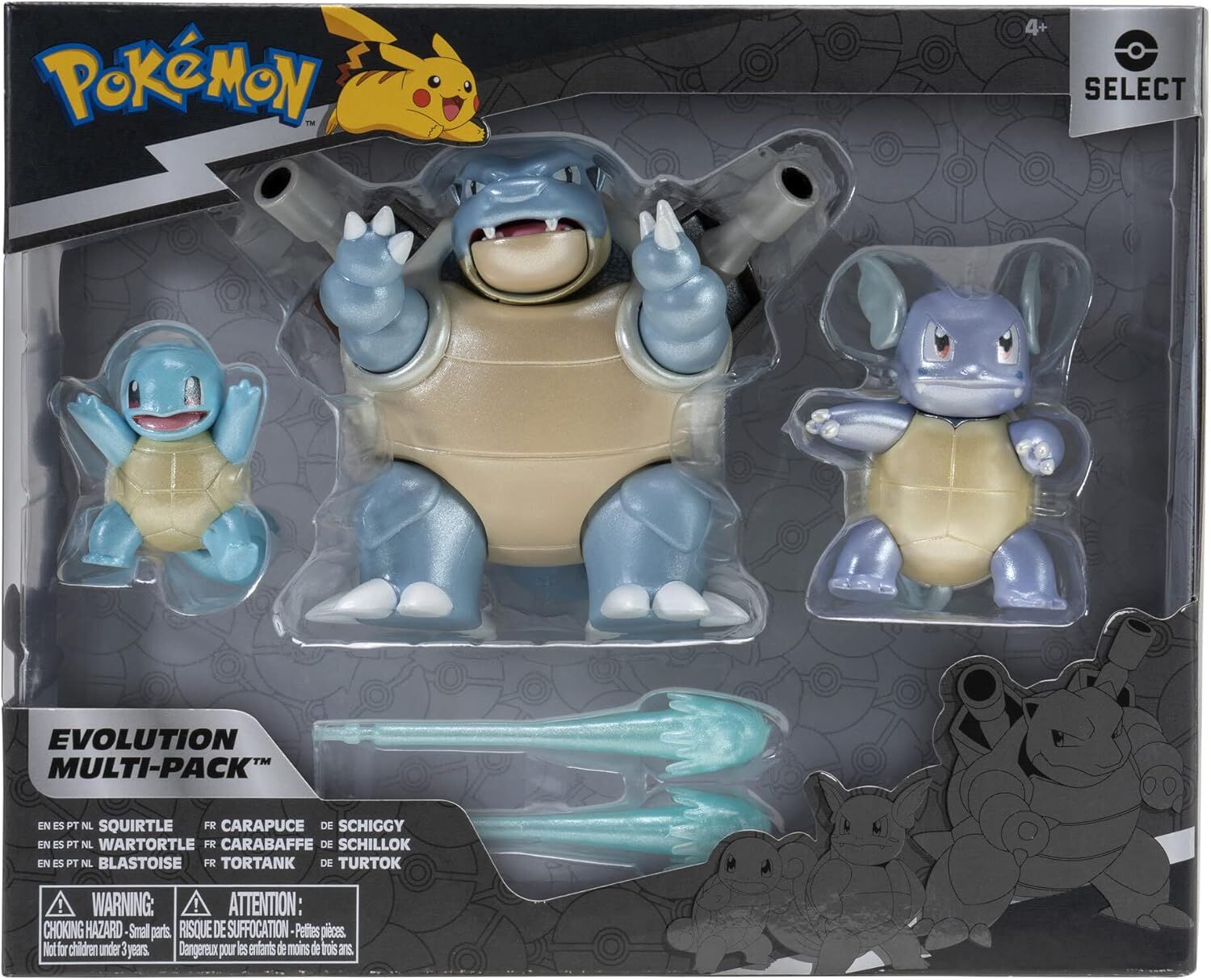 Pokémon | Select Evolution Multipack | Squirtle #3 Wartortle Blastoise