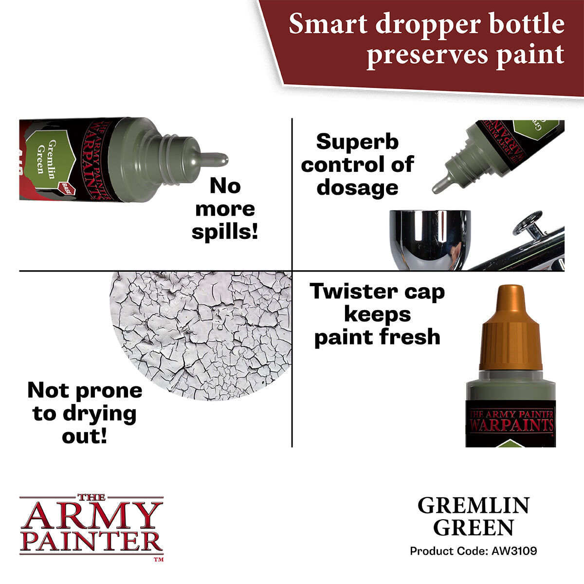 The Army Painter - Gremlin Green - Warpaints Air