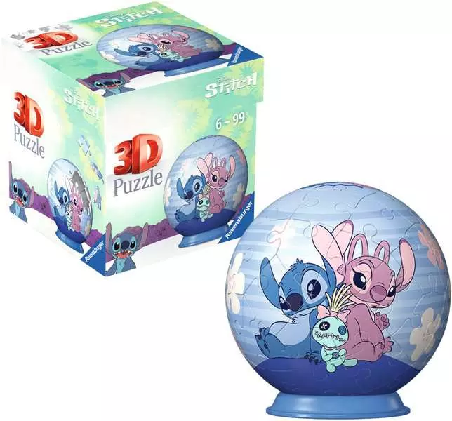 Ravensburger | Disney Stitch & Angel | 3D Puzzle-Ball