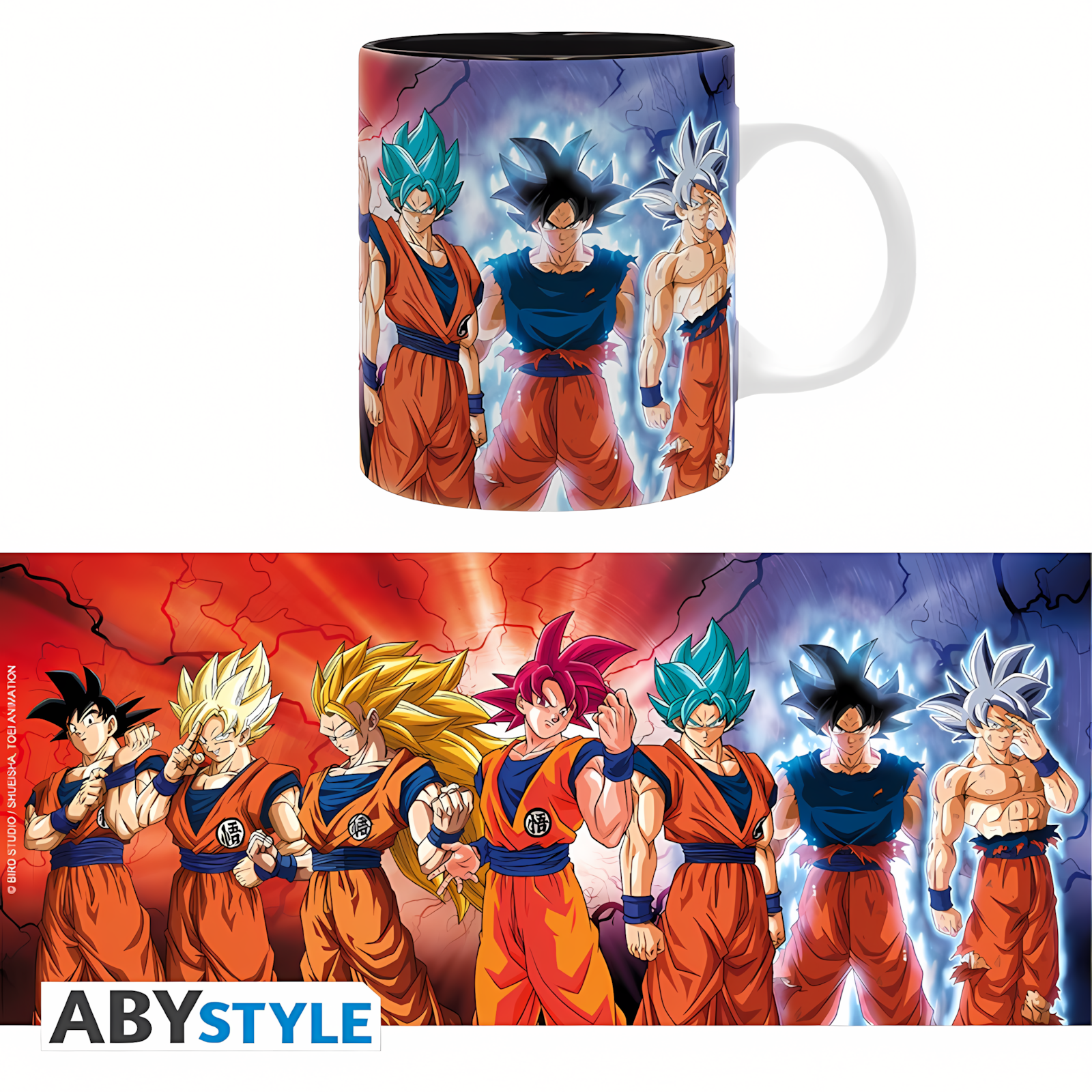 Abysse: Dragon Ball Super - Mug (320ml) - Son Goku Transformations