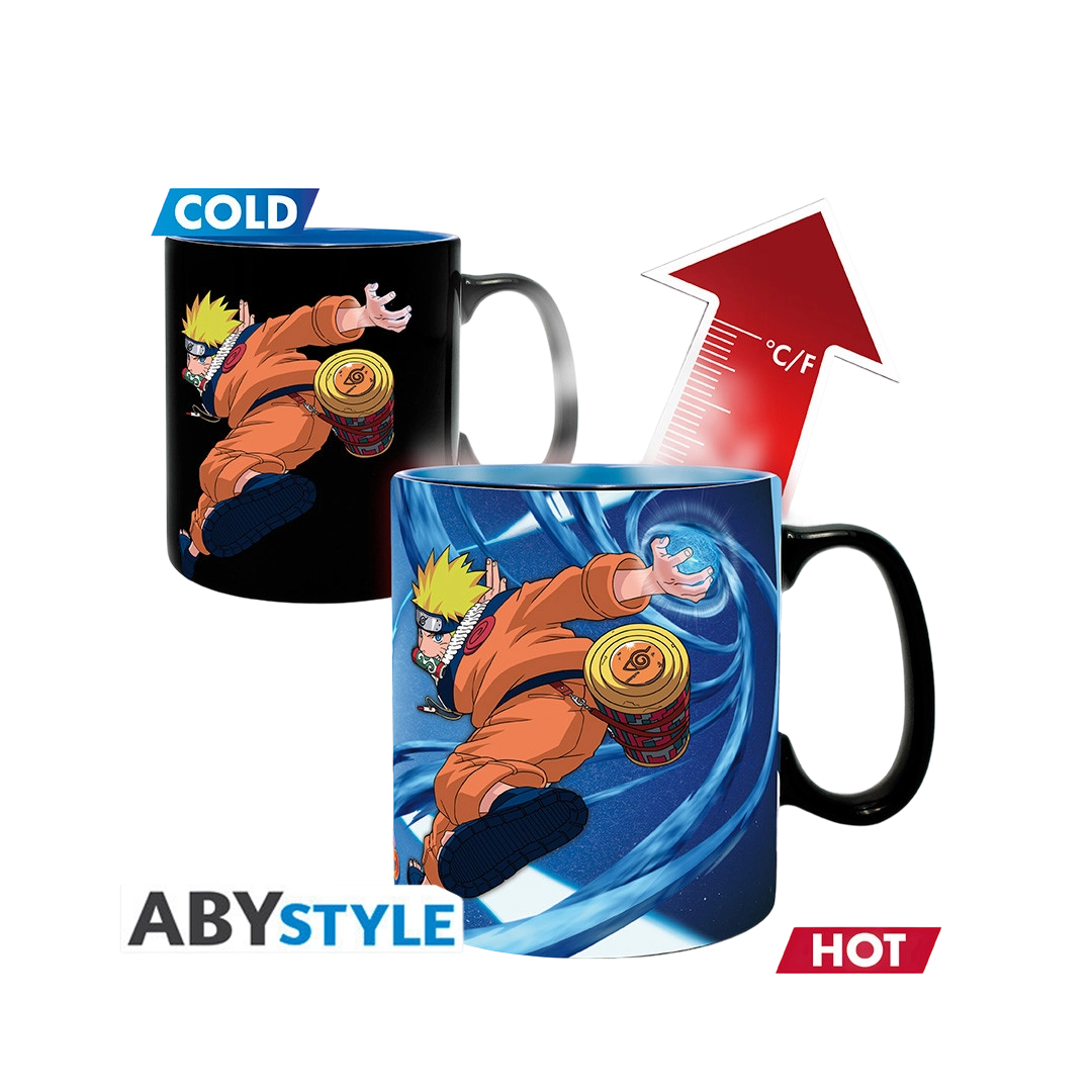 Abysse: Naruto Heat Change Mug - Naruto & Sasuke 460ml