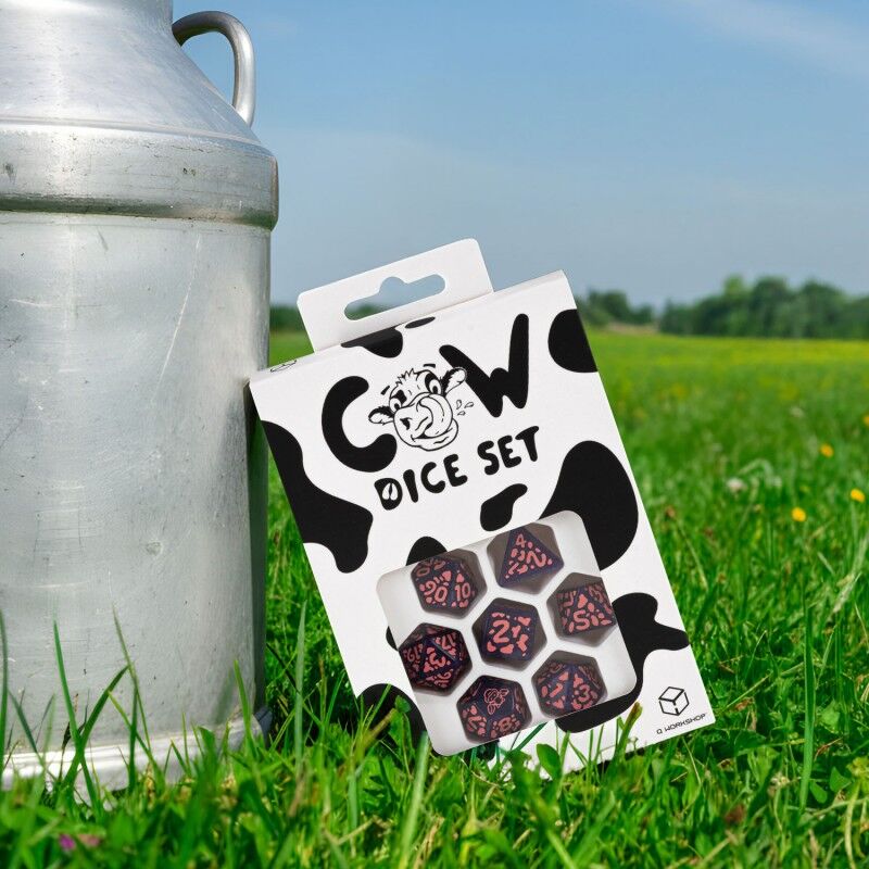 Q Workshop | RaMOOna | Cow Dice Set