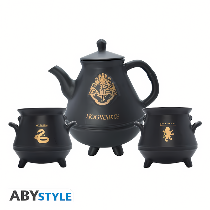Abysse | Harry Potter | Hogwarts Teapot with Cauldrons Set