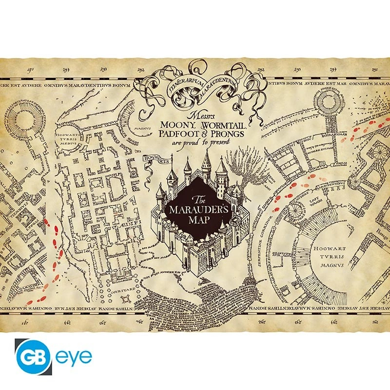 Harry Potter | Parchment Poster (66 x 46 cm) Marauder's Map | Poster