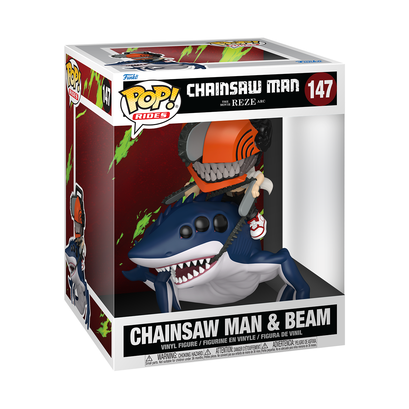 POP! Ride Deluxe | Chainsaw Man & Beam | Chainsaw Man