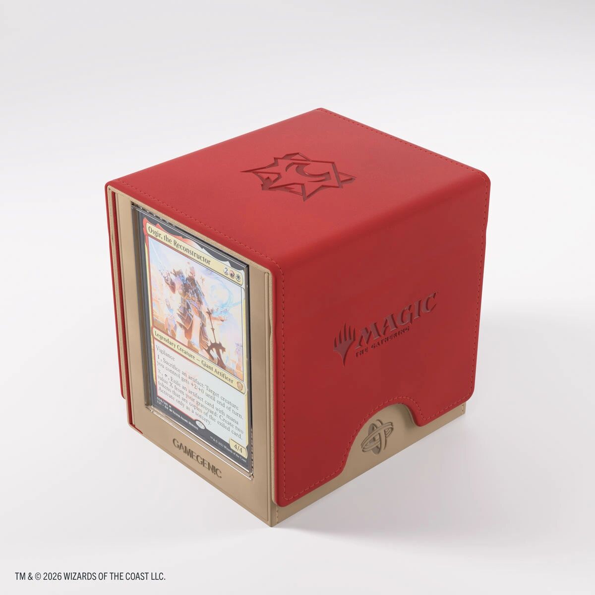 Gamegenic | Secrets of Strixhaven - Lorehold - Beige/Rot | Deckbox Sidekick Pro 100+ XL