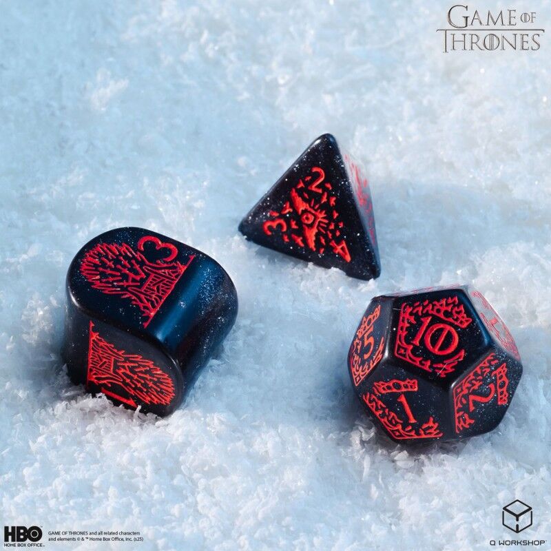 Q Workshop | Targaryen | Game Of Thrones Dice Set