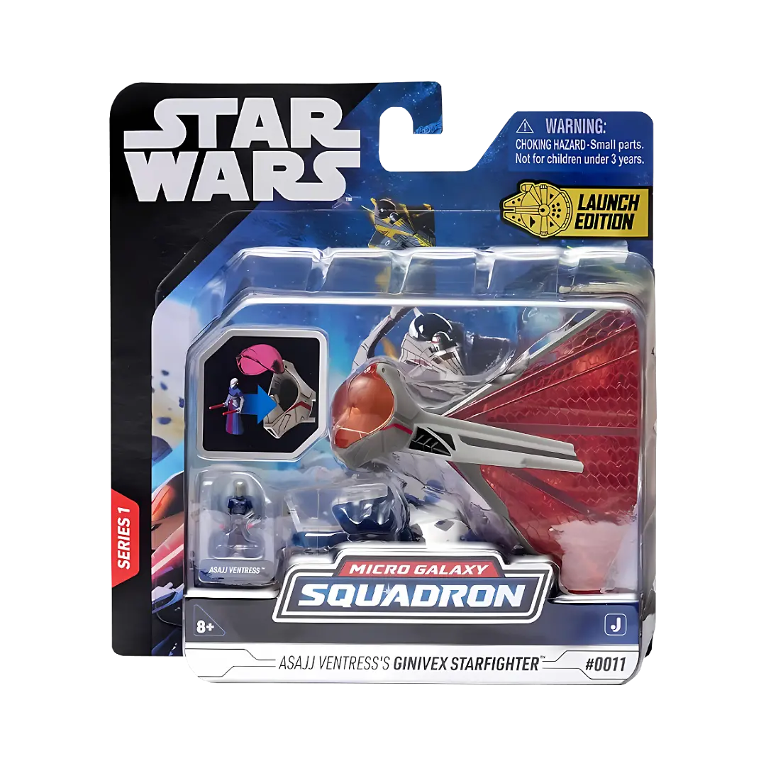 Jazwares: Star Wars - Ginivex C.S - Raumschiff 8cm (inklusive 1er Spielfigur)