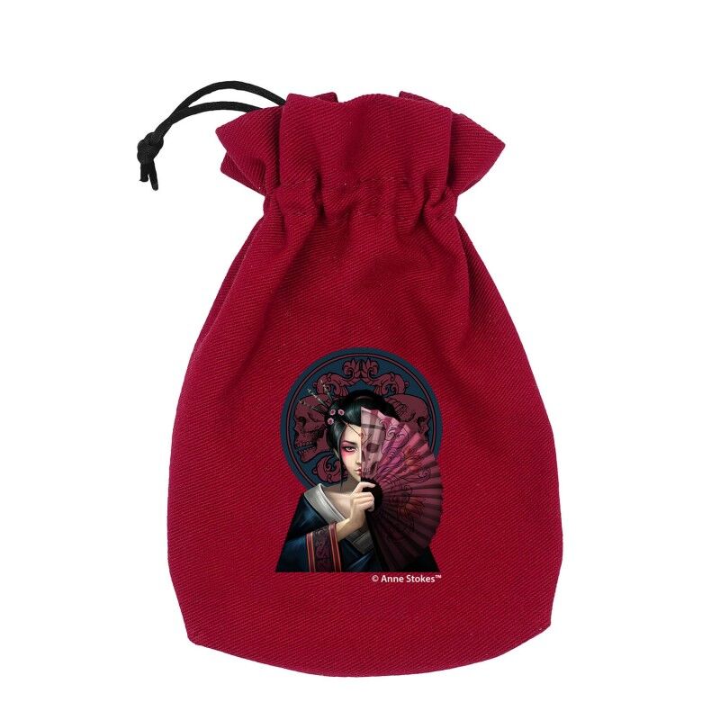 Q Workshop | Geisha Skull | Anne Stokes Dice Pouch
