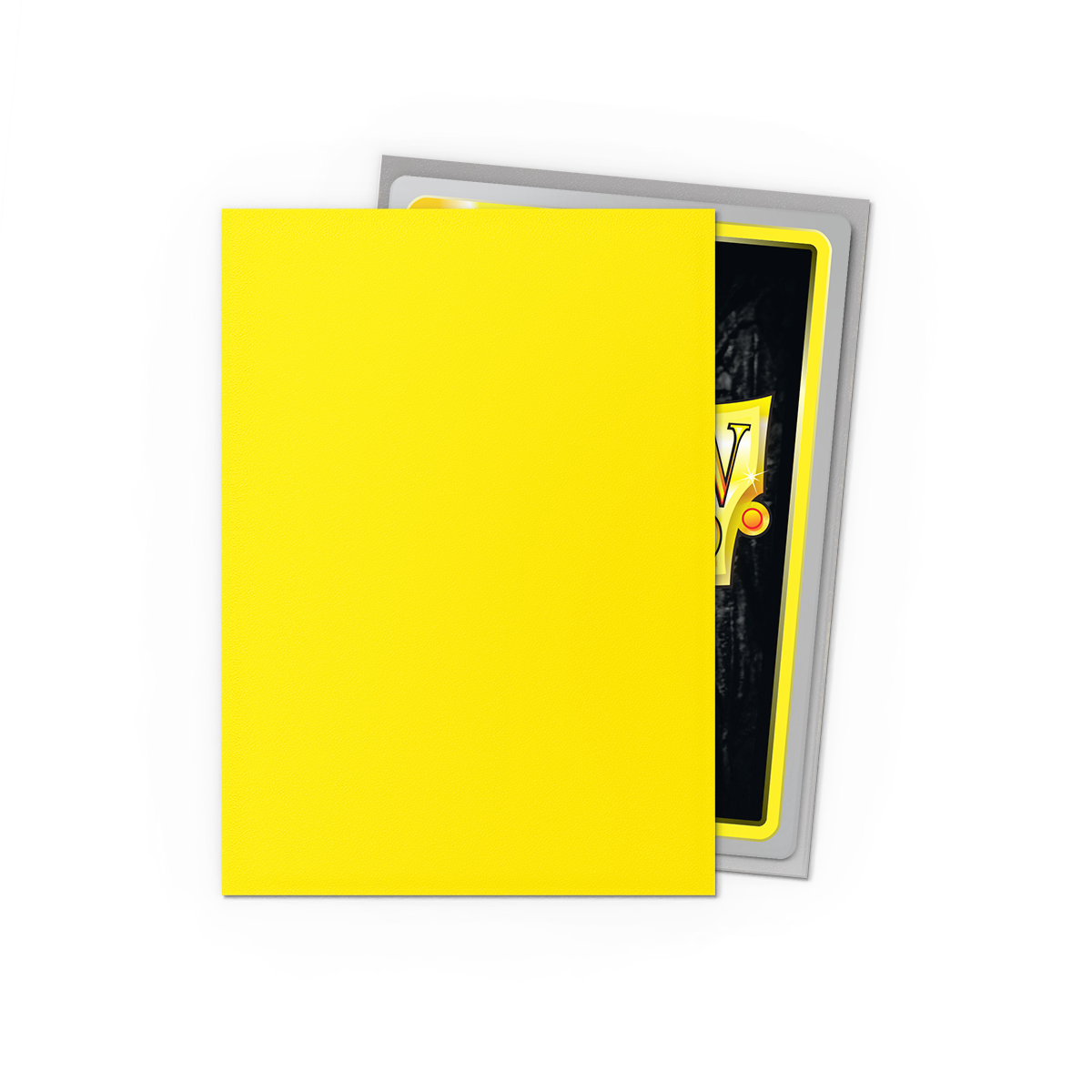 Dragon Shield: Yellow & Silver - Matte Dual Sleeves Standard Size