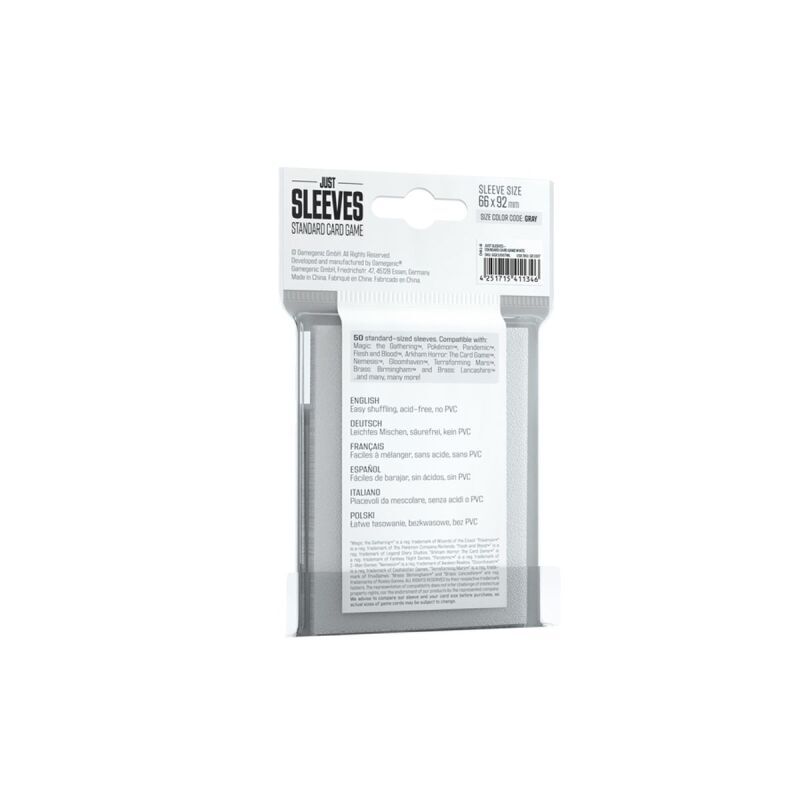 Gamegenic | White | Standard Card Game Sleeves 50 stk