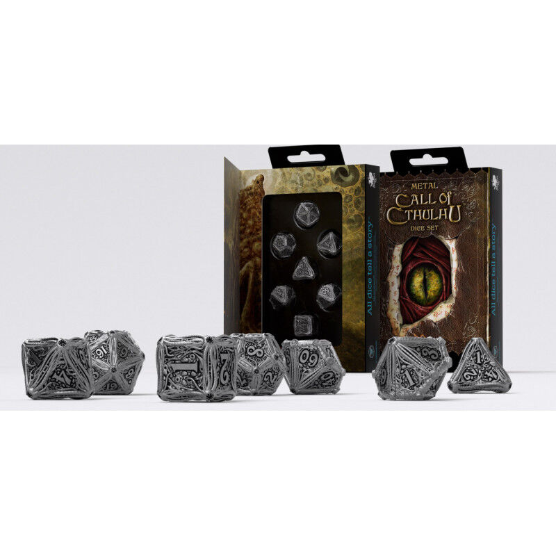 Q Workshop | Metal | Call Of Cthulhu Dice Set