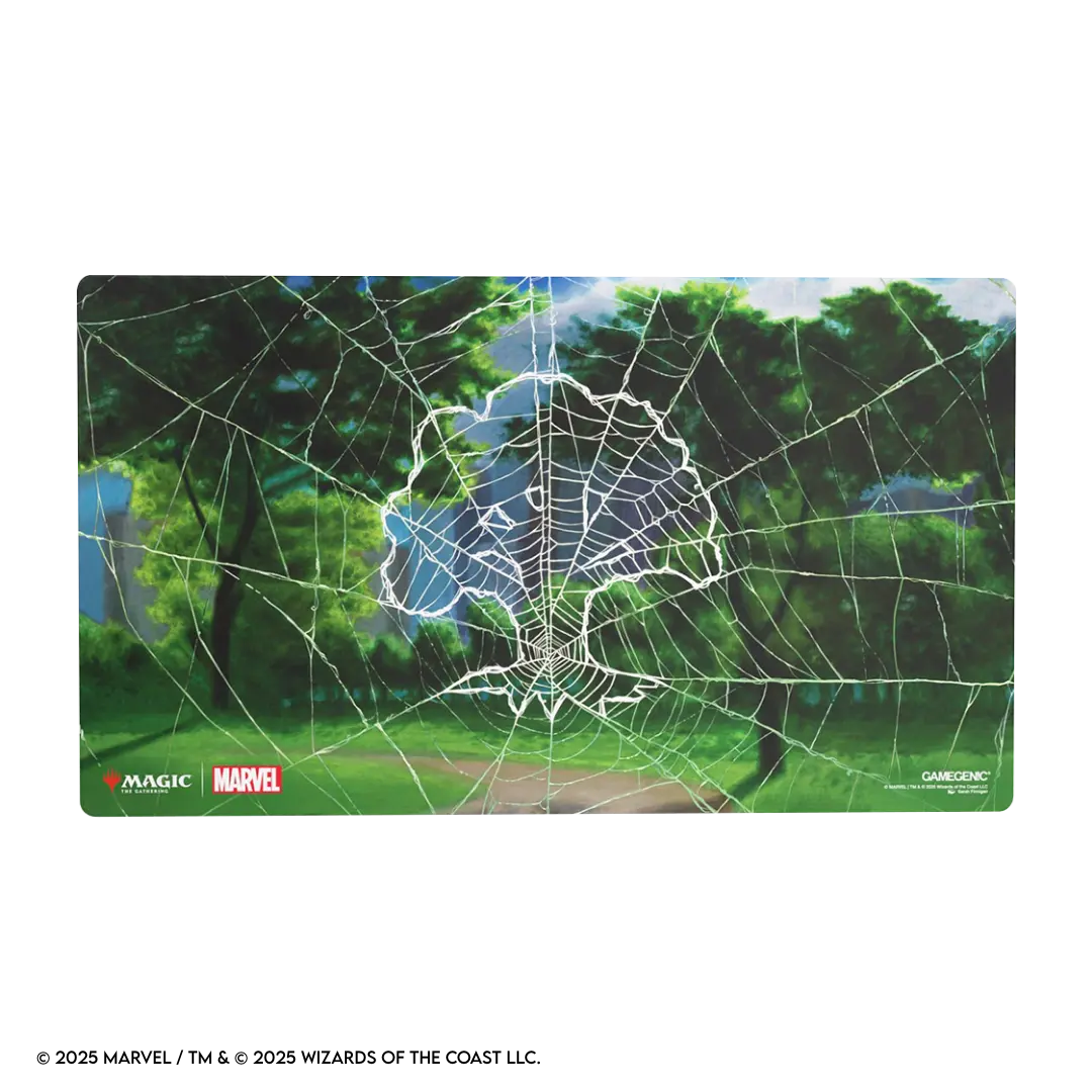 Gamegenic | Spider-Man / Forest | Shiny Playmat Magic: The Gathering 