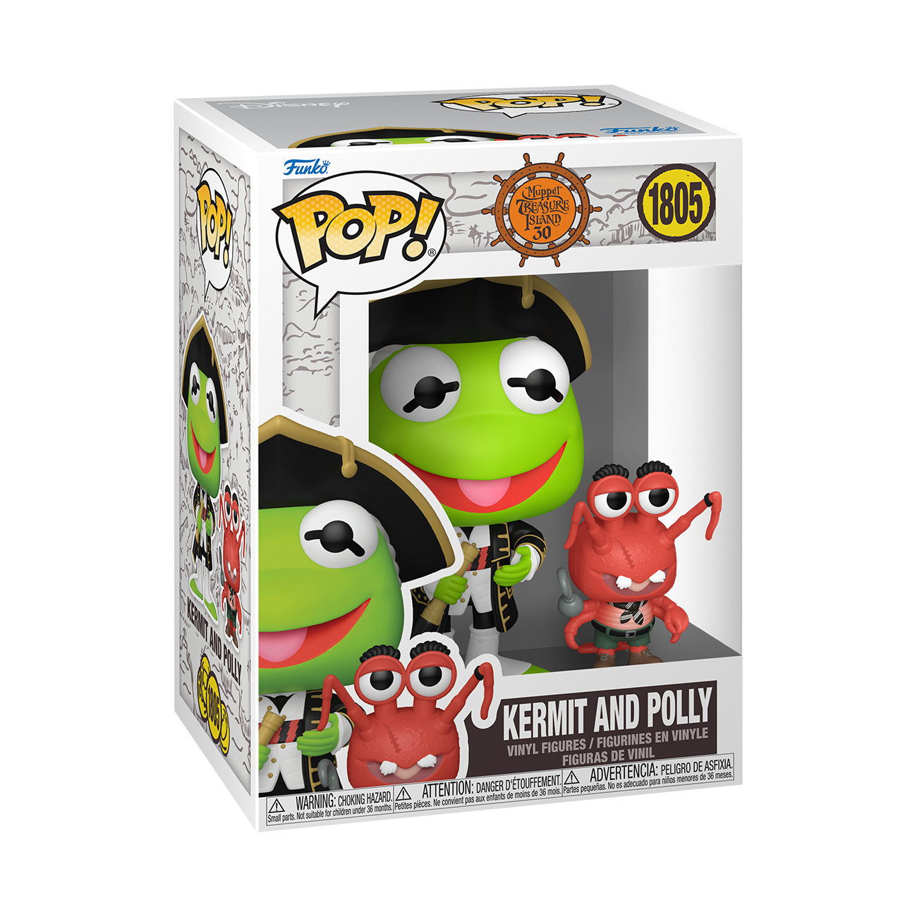 Pop! & Buddy Vinyl | Kermit and Polly (Muppet Treasure Island) | The Muppets