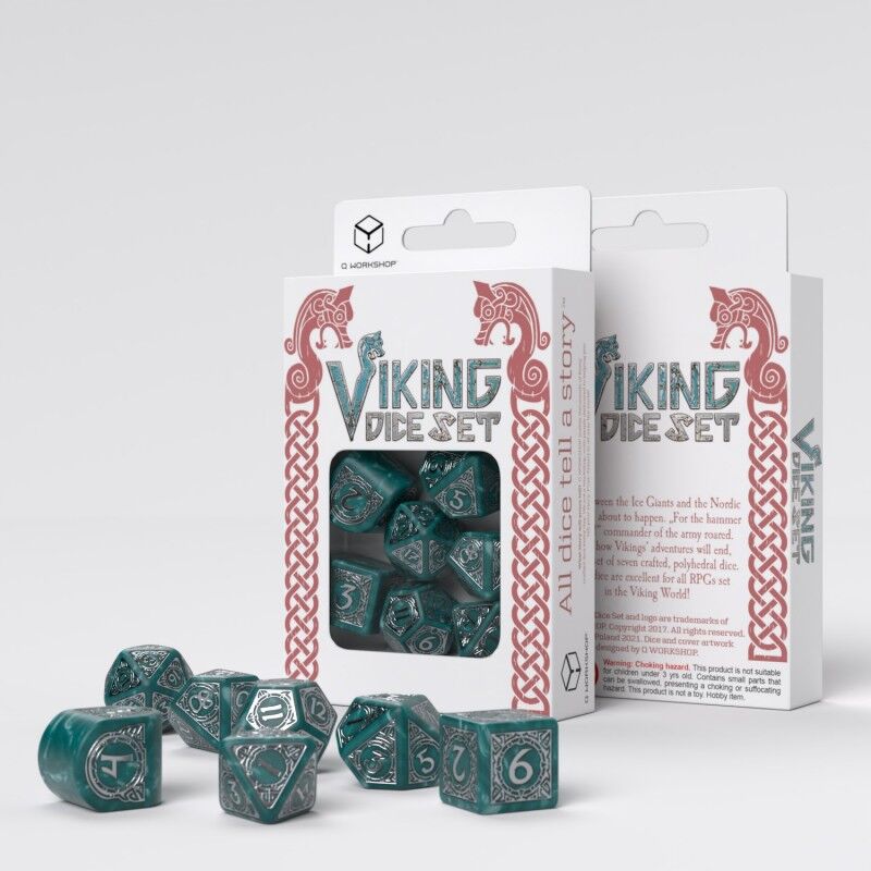 Q Workshop | Mjolnir | Viking Modern Dice Set