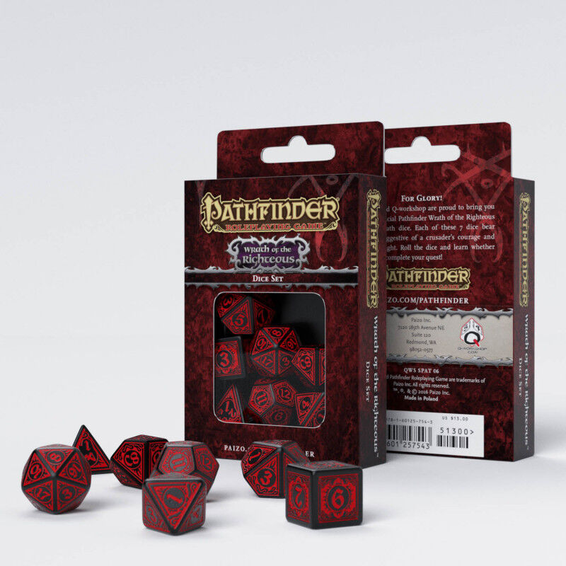 Q Workshop | Wrath Of The Righteous | Pathfinder Dice Set