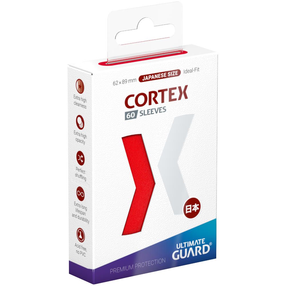 Ultimate Guard | Cortex Sleeves | Japanische Größe (60) Rot