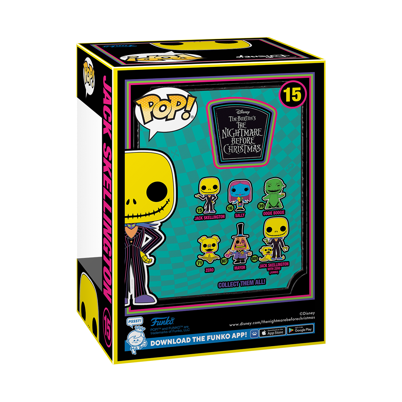 POP! Disney: Jack Skellington (Blacklight) - The Nightmare Before Christmas