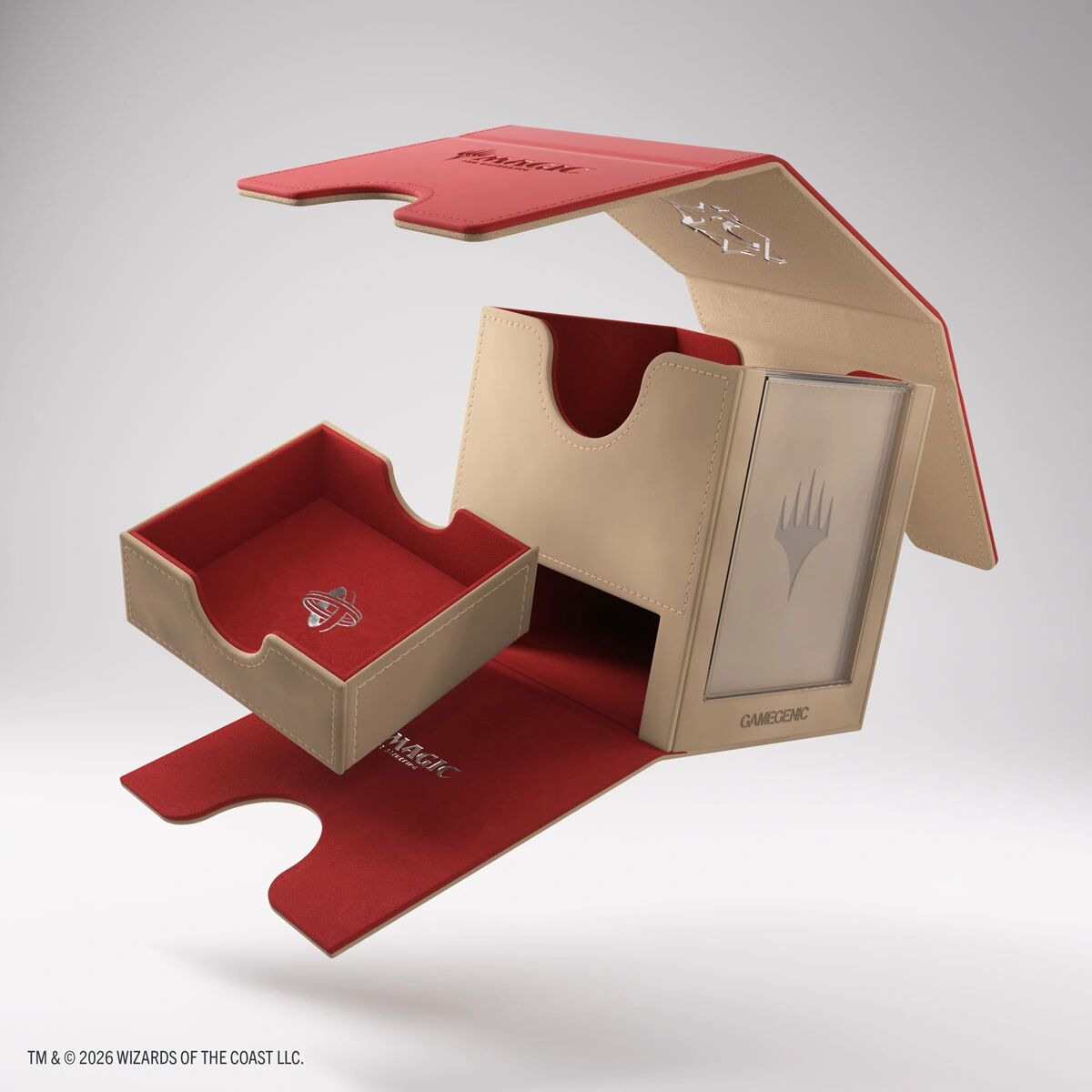 Gamegenic | Secrets of Strixhaven - Lorehold - Beige/Rot | Deckbox Sidekick Pro 100+ XL