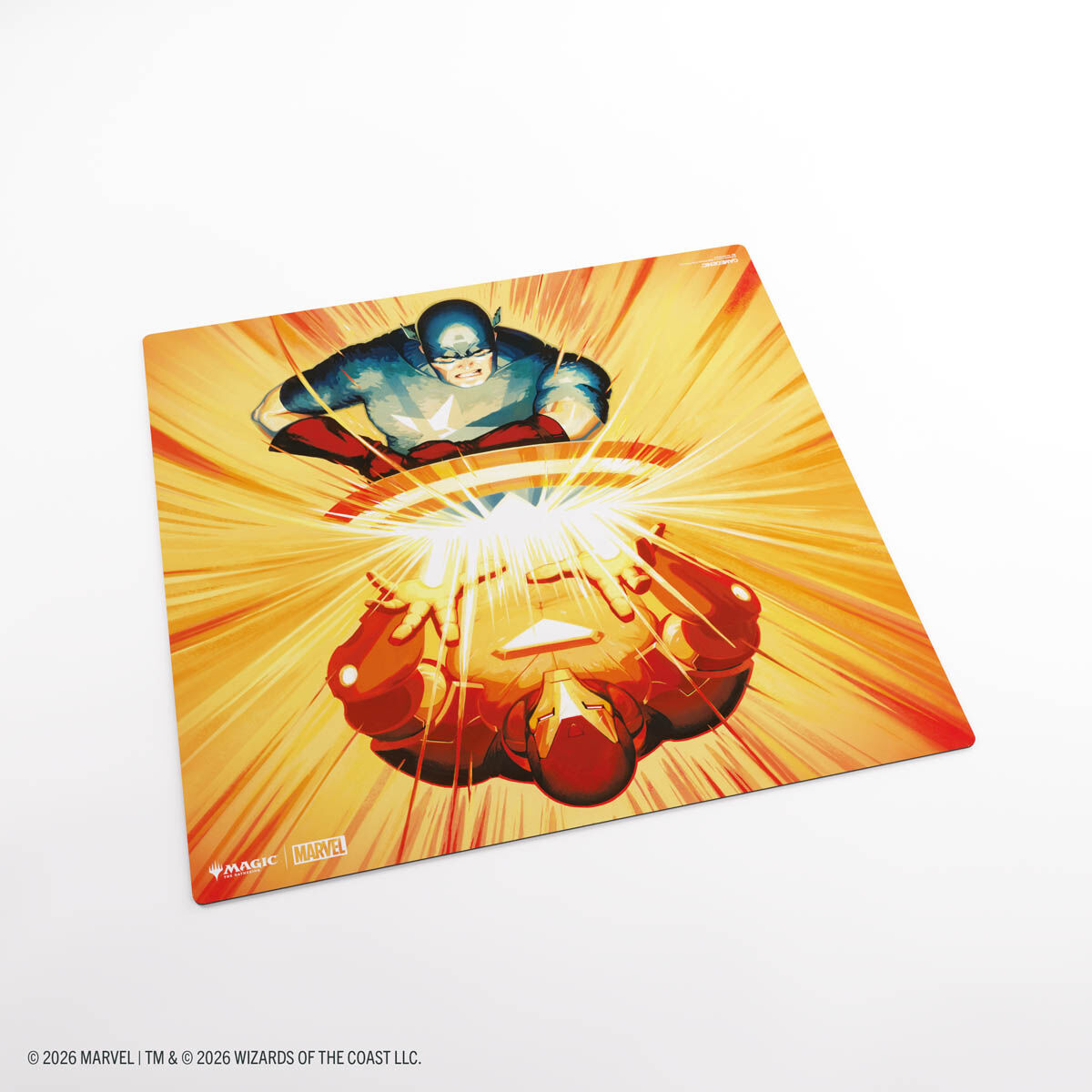 Gamegenic | Marvel Super Heroes - Iron Man & Captain America | Prime 2-Player Playmat