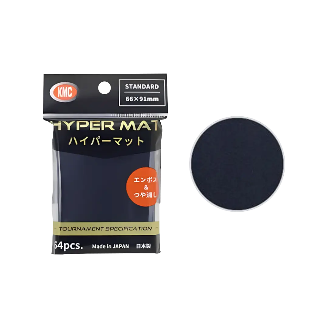KMC | Standard Sleeves | Hyper Mat Schwarz (64)