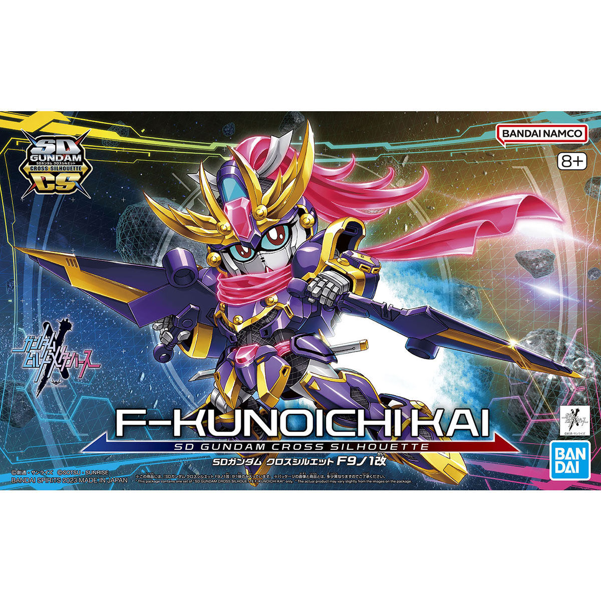 Bandai: SD Gundam Cross Silhouette F-Kunoichi Kai - Gundam Build Metaverse ca. 7cm