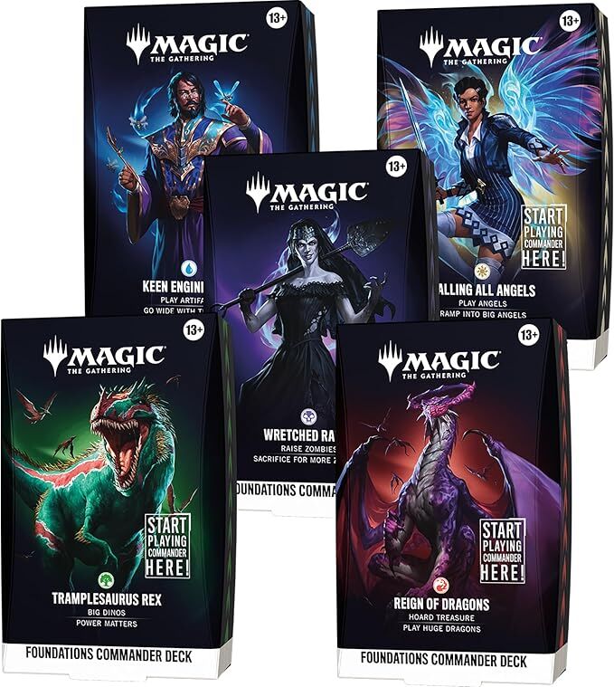 Magic: The Gathering | Foundations | Commander Deck Bundle - All 5 Decks [FR]