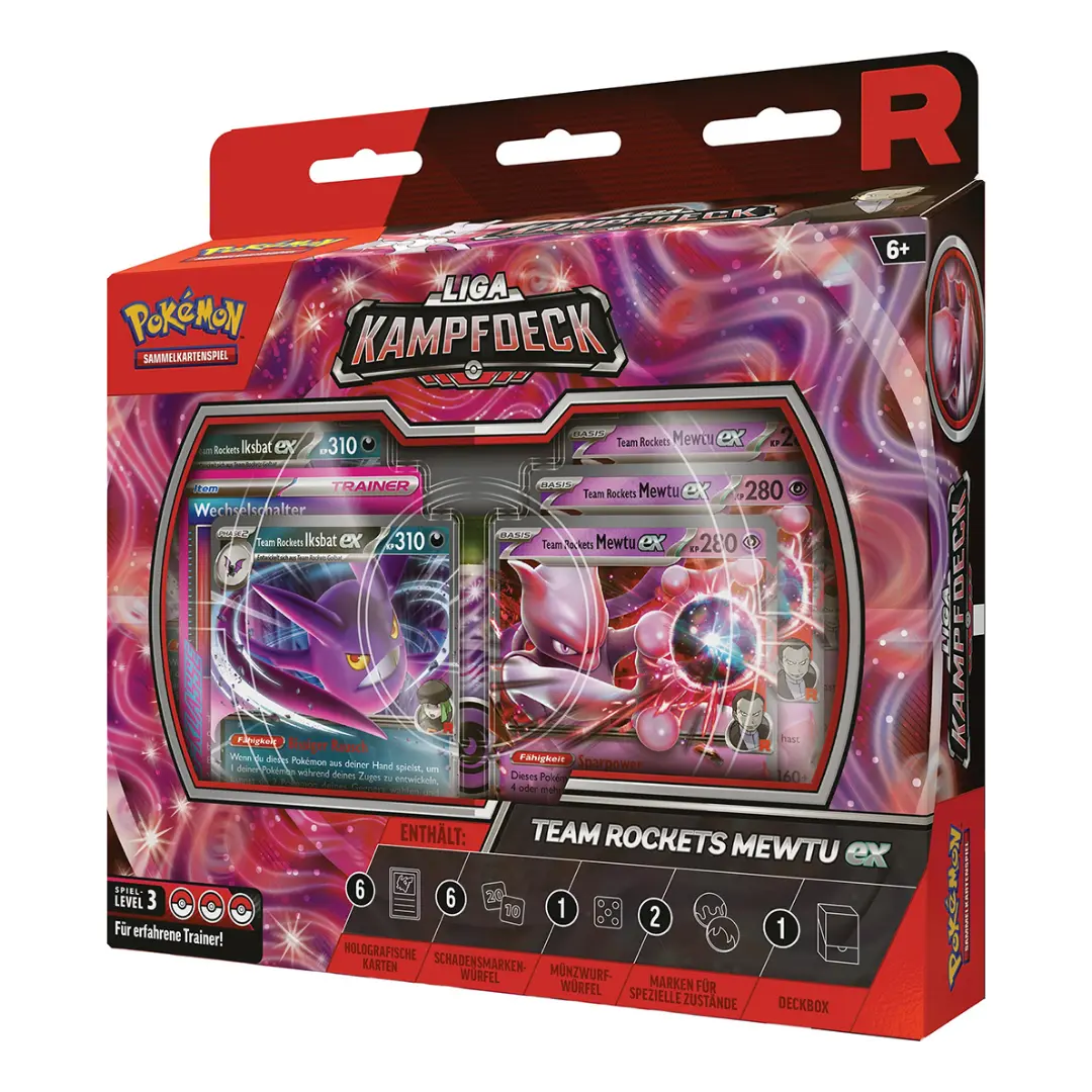 Pokémon TCG | Team Rockets Mewtu EX | Liga-Kampfdeck (DE)